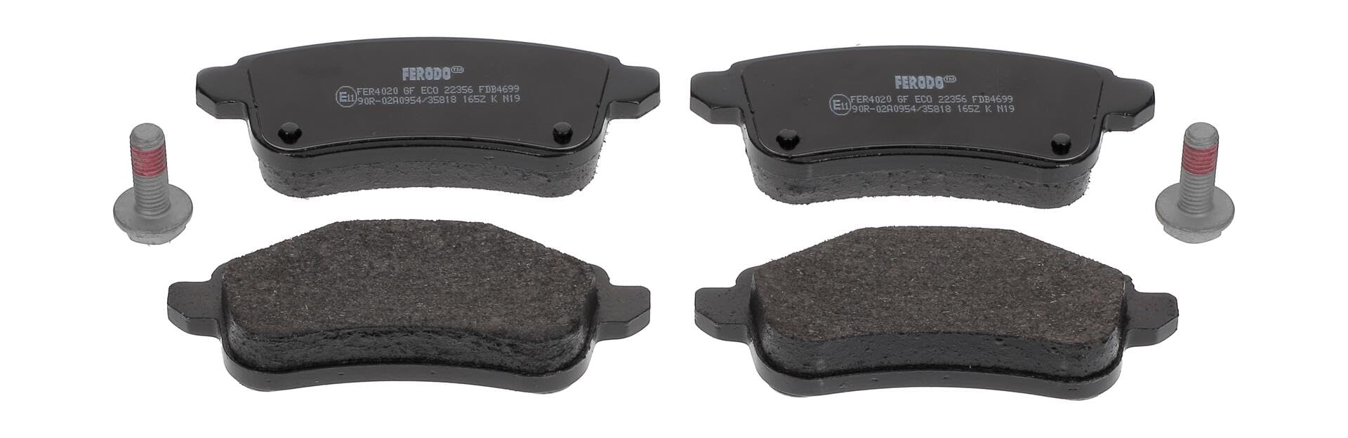 FERODO Kit pastiglie freni Posteriore non predisposto per visualizzazione avviso usura con accessori FDB4699 Compatibilità con RENAULT Megane 4 Hatchback B9A/M/N Espace 5 JR Scénic 4 J9 | Compatibile con: RENAULT ESPACE V, GRAND SCÉNIC IV, MEGANE IV Grand