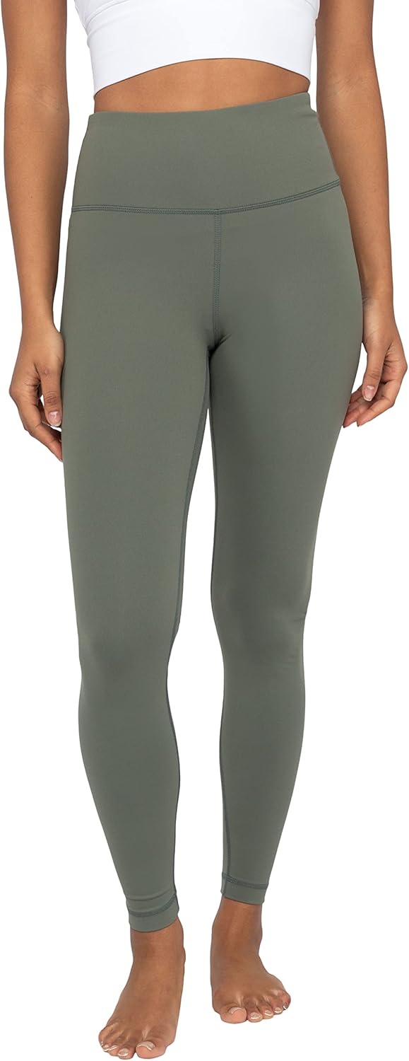 90 Degree By Reflex High Waist Power Flex Tummy Control Leggings - Mulled Basil - 3X - Image 2