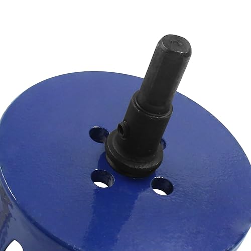 Vista 95 de Luomorgo - Sierra perforadora de 4 pulgadas/100 mm, acero de alta velocidad, profundidad de corte 1 1/4 pulgadas, adaptador de broca hexagonal