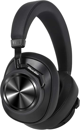 Bluedio T6s Bluetooth Headphones Over Ear With Mic Active Noise Cancelling Headset Voice Control Cloud Service Wireless Headphones For Mobile Phones 32 Hours Playtime Amazon De Electronics Photo