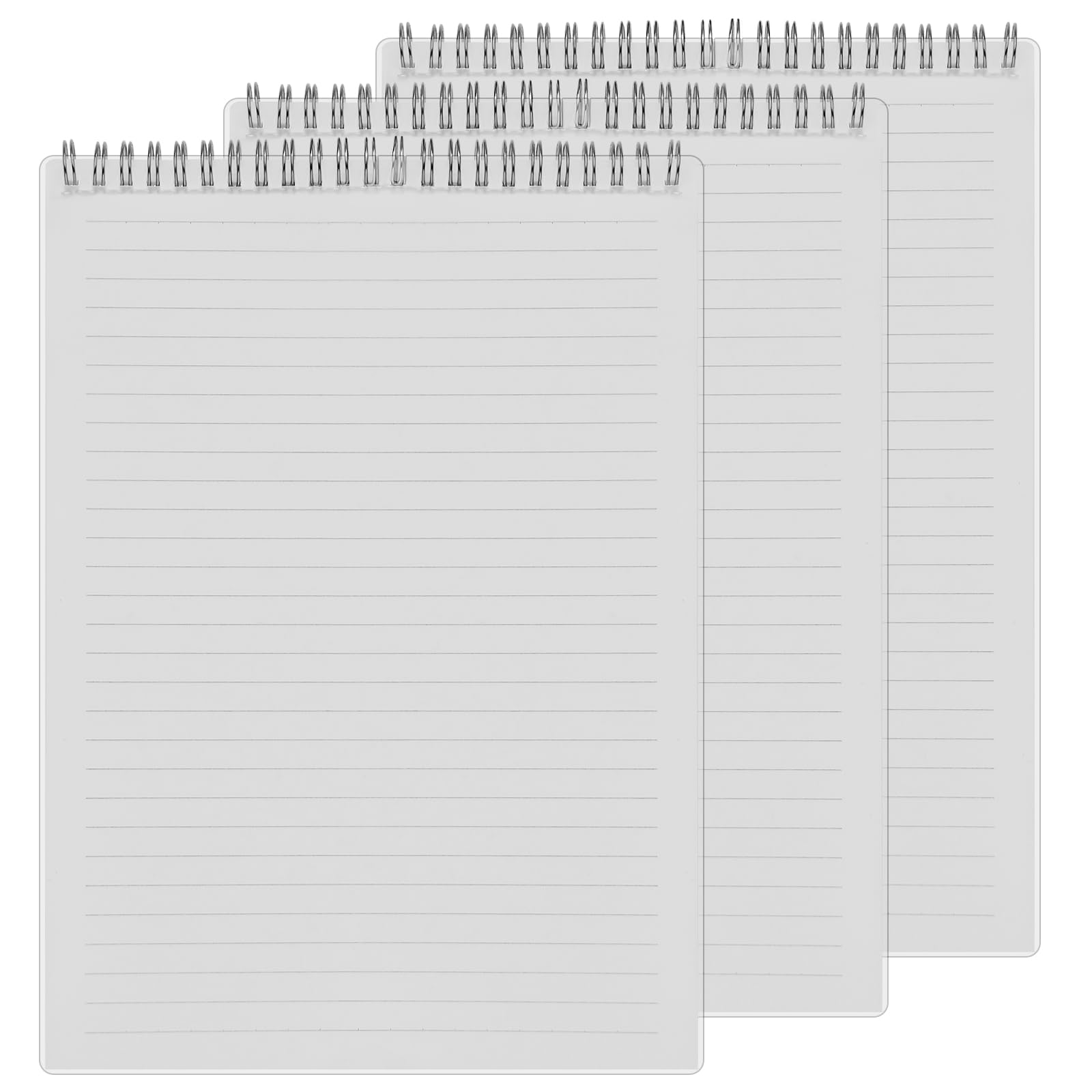 Generic Spiral Notebook 8.5x11、Top Spiral Notebook 8.5x11、Notebooks Top Spiral、80 sheets of paper per notebook(3 Pack), White