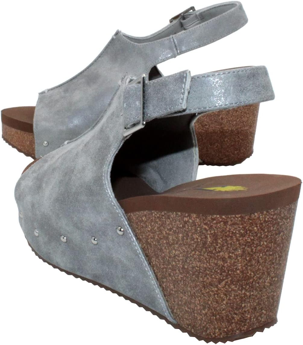 VOLATILE Women's Division Grey Sandal, Size 9