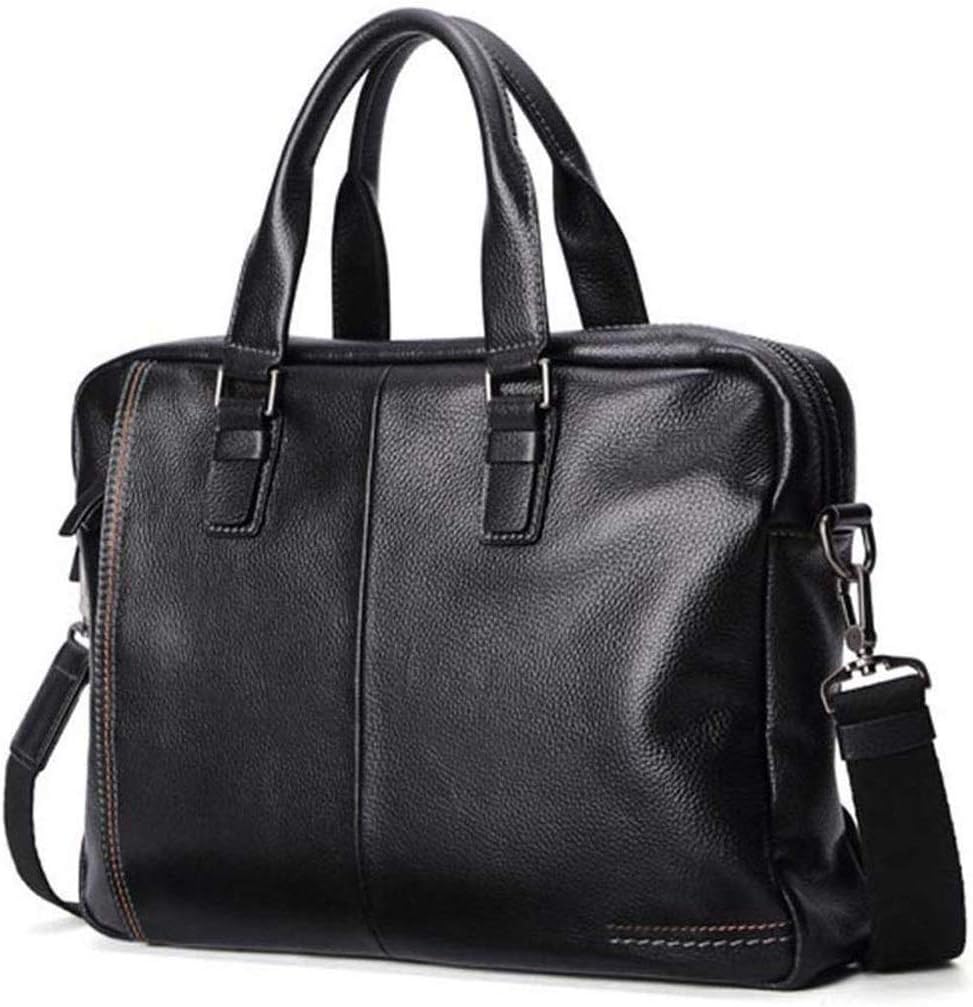 SIDUFHAOPKLL Men's Laptop Briefcase Leather Business Satchel Handbag Shoulder Tote Bag for Men and Women image 4