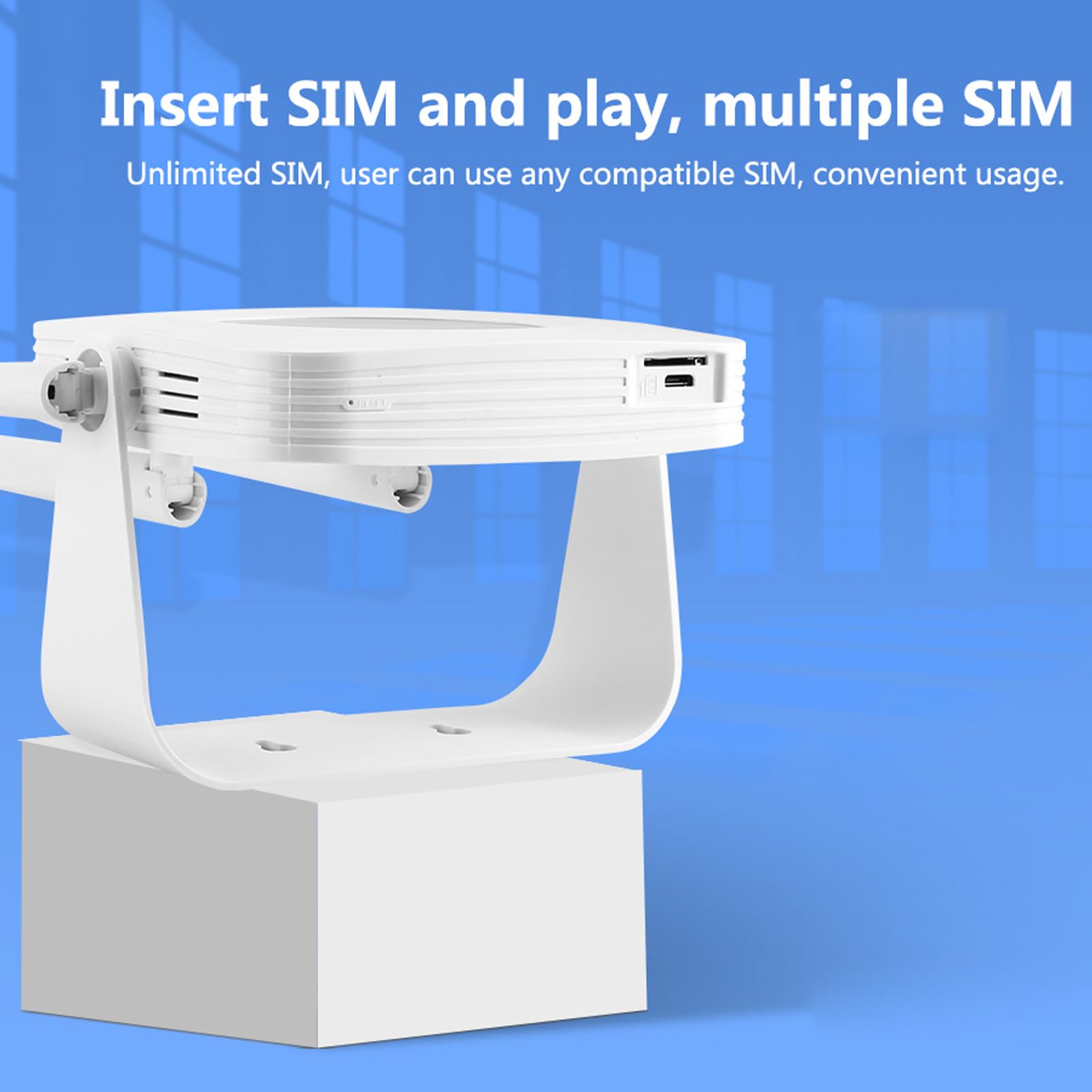 Router Bezprzewodowy 4G LTE z Gniazdem Karty SIM, Zasięg od 300 do 500 M, 32 Urządzenia, Europa, prędkość Pobierania 150 Mb/s, Transmisja Wi-Fi 300 Mb/s (WHITE)