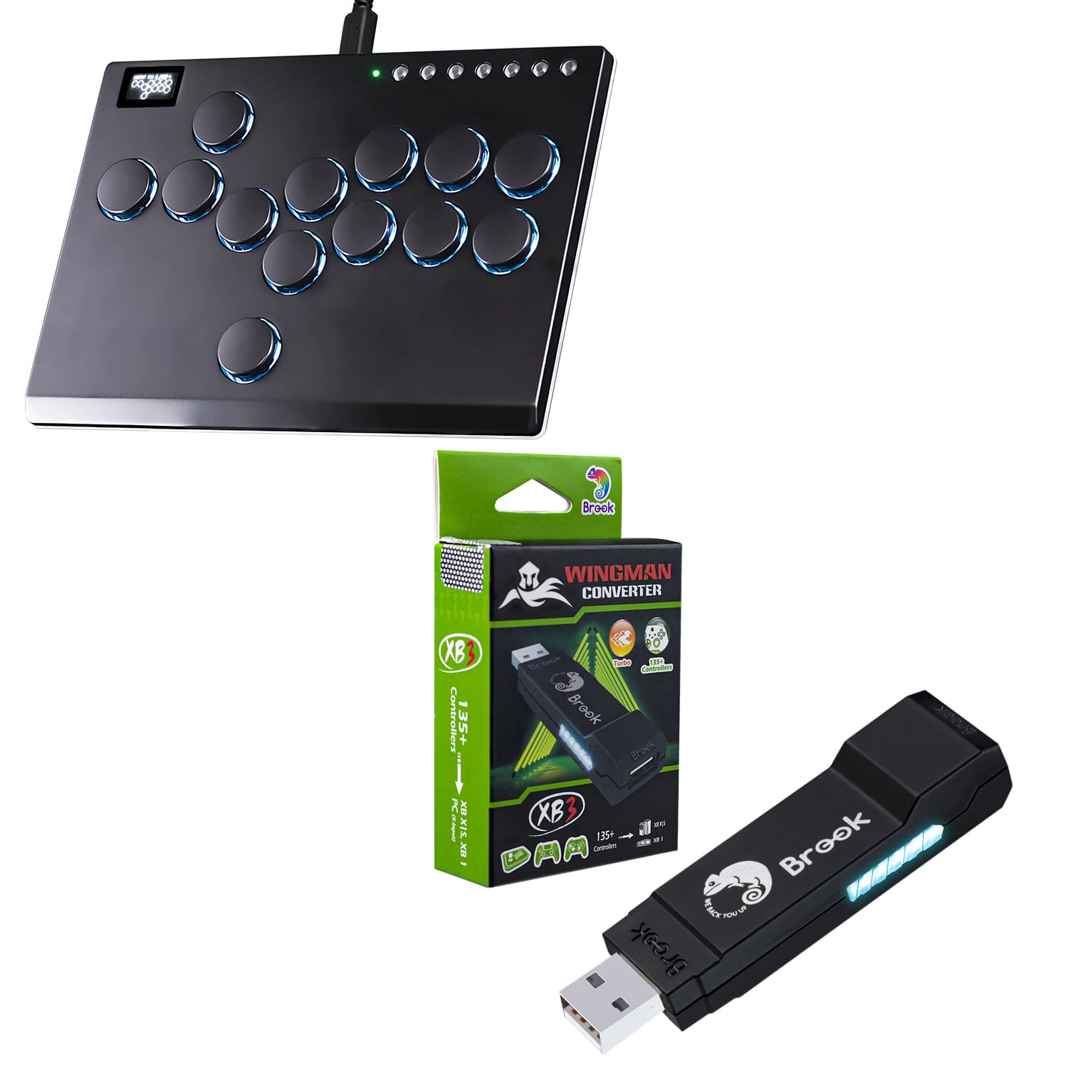 Amazon.com: Sehawei M13 Arcade Stick + Wingman XB 3 Converter, USB