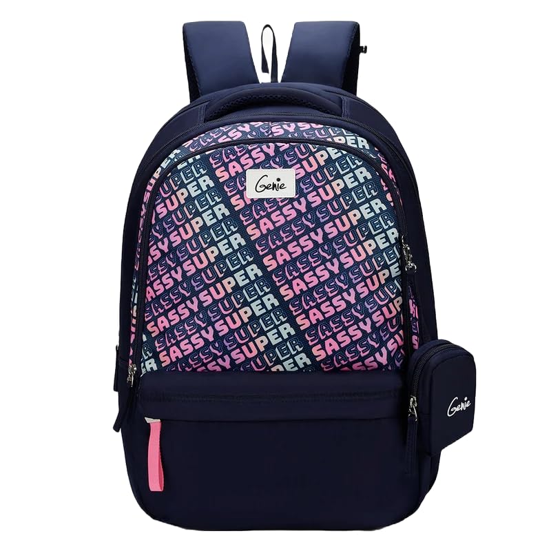 See full amazon price history chart for Genie Sass Laptop and Raincover Backpack - Navy Blue Genie Sass Laptop and Raincover Backpack - Navy Blue (B0CW22LR2K) Amazon Price History, Amazon Price Tracker