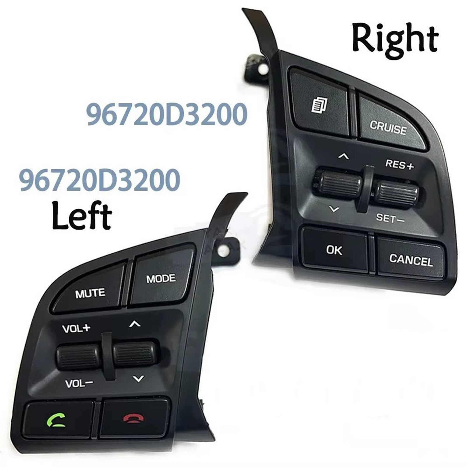 Botón Control Crucero Volante Botón Control Crucero En El Volante 96720D3200 96710D3500 para Hyundai para Tucson 2015 2016 2017 2018 2019