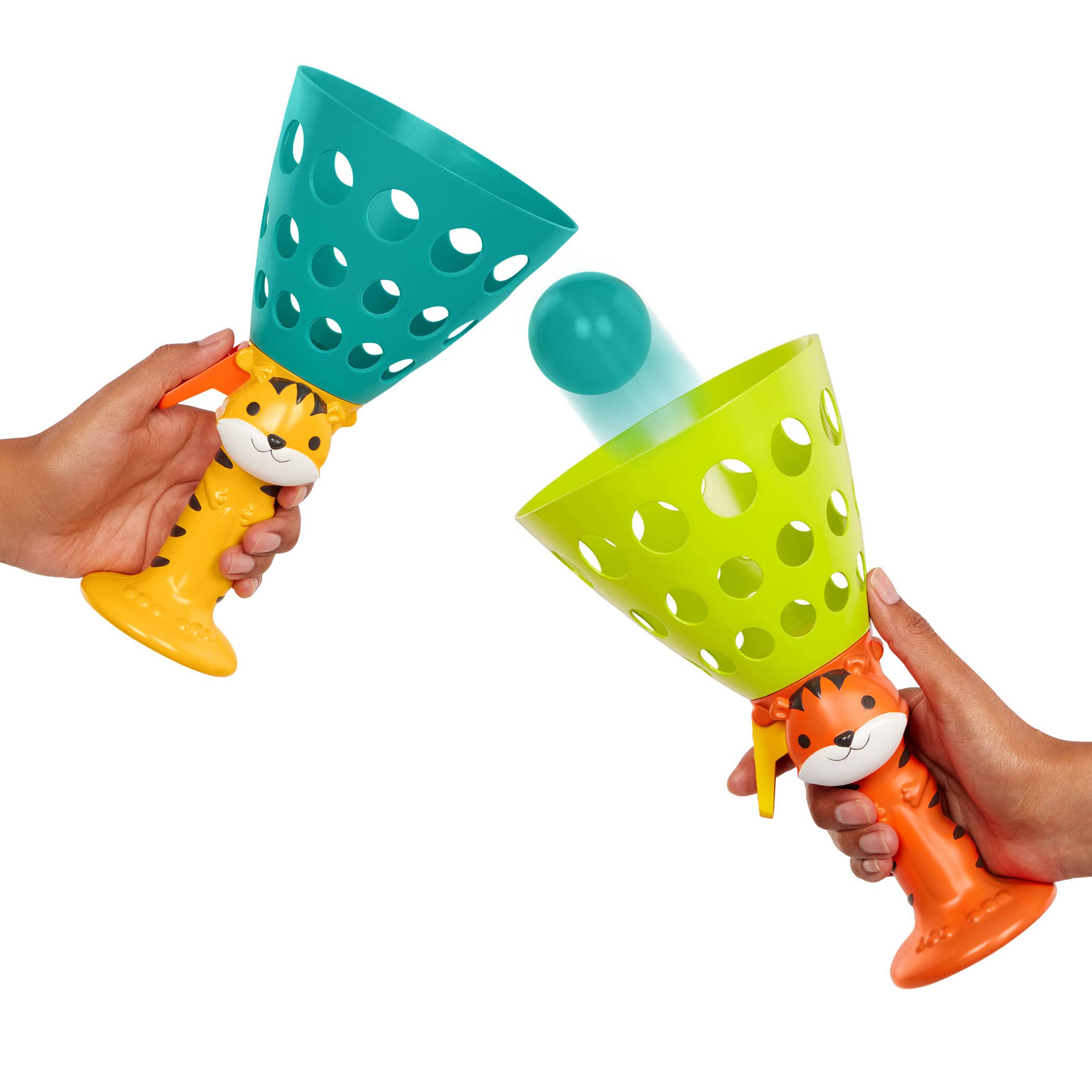 B. zabawki B. - Pop & Catch 2 4 Gry kulkowe dla dzieci - Aktywność na zewnątrz - 3 lata + - Pop 'n' Launch, BX2274Z