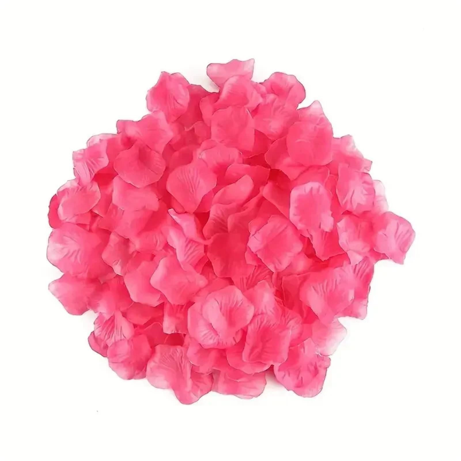 Künstliche Rosenblätter Künstliche gefälschte Rosenblätter Simulation Seide rote Rosen Blütenblatt for Hochzeitsdekoration für die Party