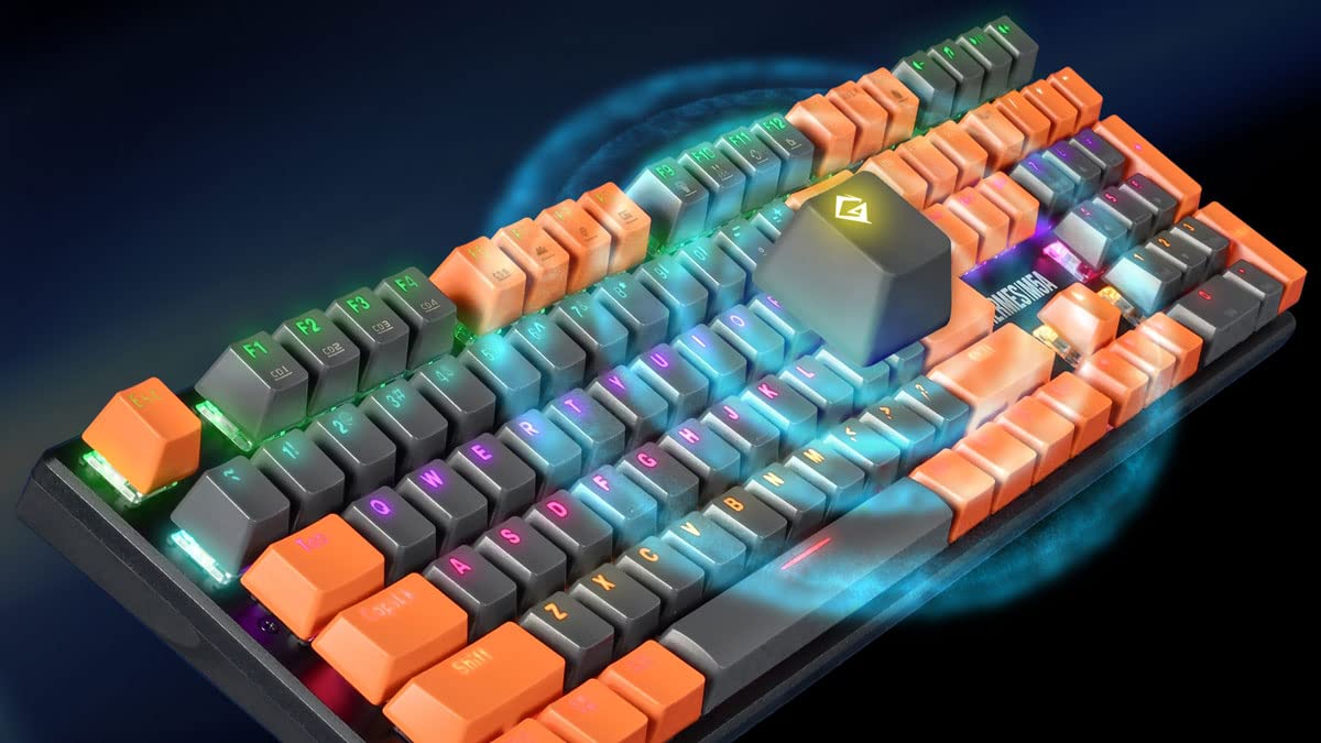 GAMDIAS Hermes M5A Mechanical Gaming Keyboard, Multi-Colored LED