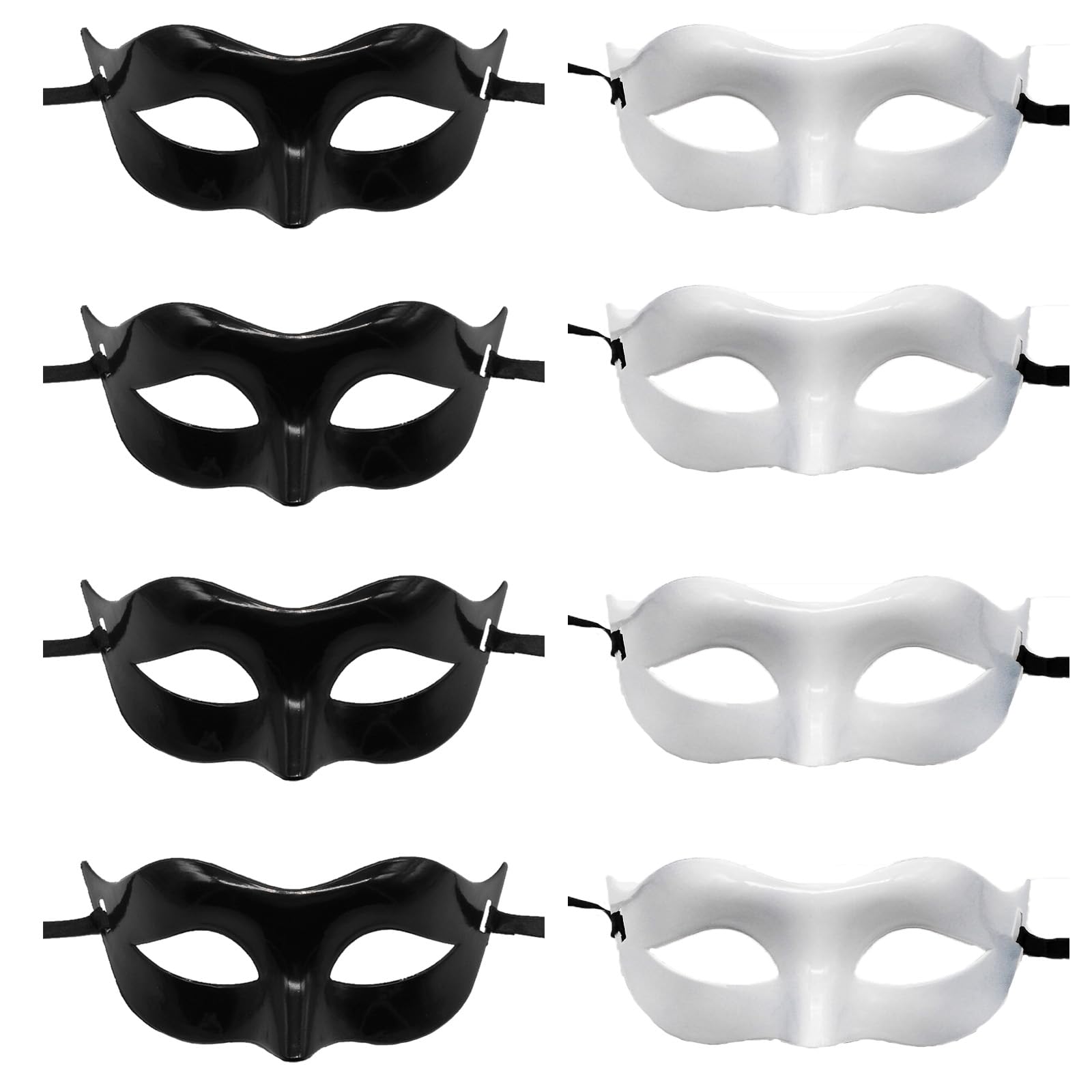 Eterspr Pack of 8 Halloween Masquerade Masks, Venetian Mask for Men and Women, Suitable for Carnival Parties, Role Play, Halloween