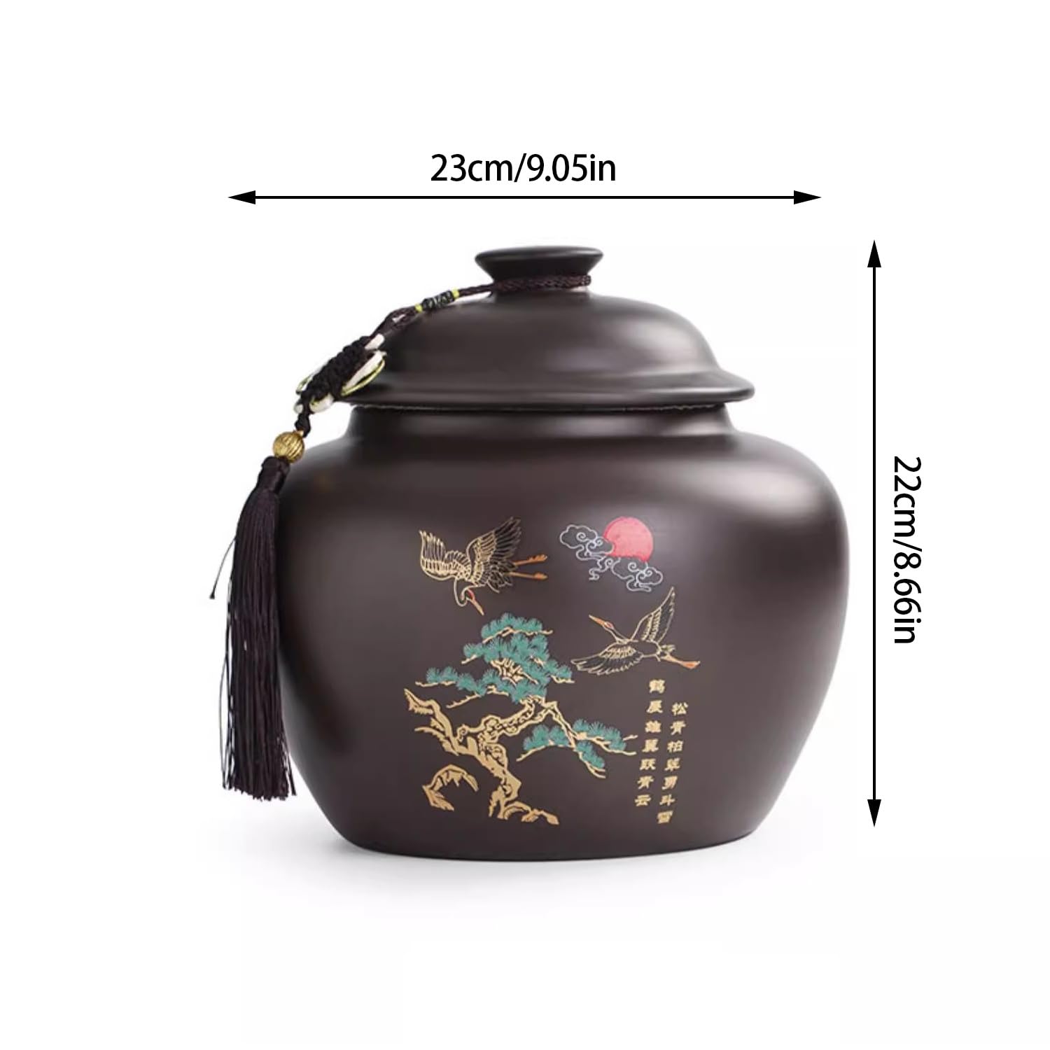 Organizator torebki herbata puszka duży fioletowy piasek cyny uszczelnione puszki do przechowywania białej herbaty Pu'er ceramiczne Retro uszczelnione cyny organizator herbaty pojemnik do