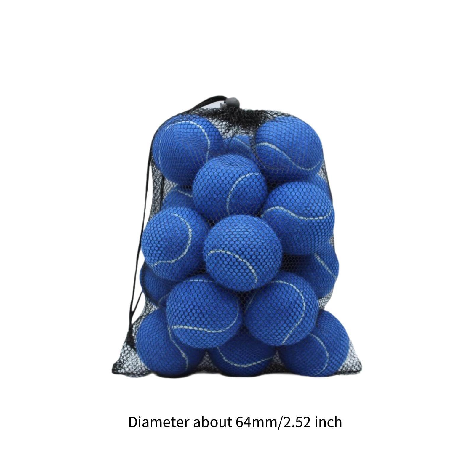 20 Piezas Pelotas de Tenis Pelotas de Entrenamiento Pelotas para Juegos Pelotas Deportivas con Goma Y Fieltro Resistentes Aptas para Entrenamiento Niñ, Azul