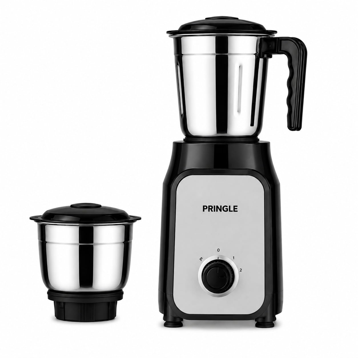 Pringle Bolt 550W 2 Jar Mixer Grinder for Kitchen | 2 SS Jars (Wet & Dry Grinder & Chutney) | Stainless Steel Blades | Compact & Powerful | 2 Yr Warranty | Black Silver-image-29
