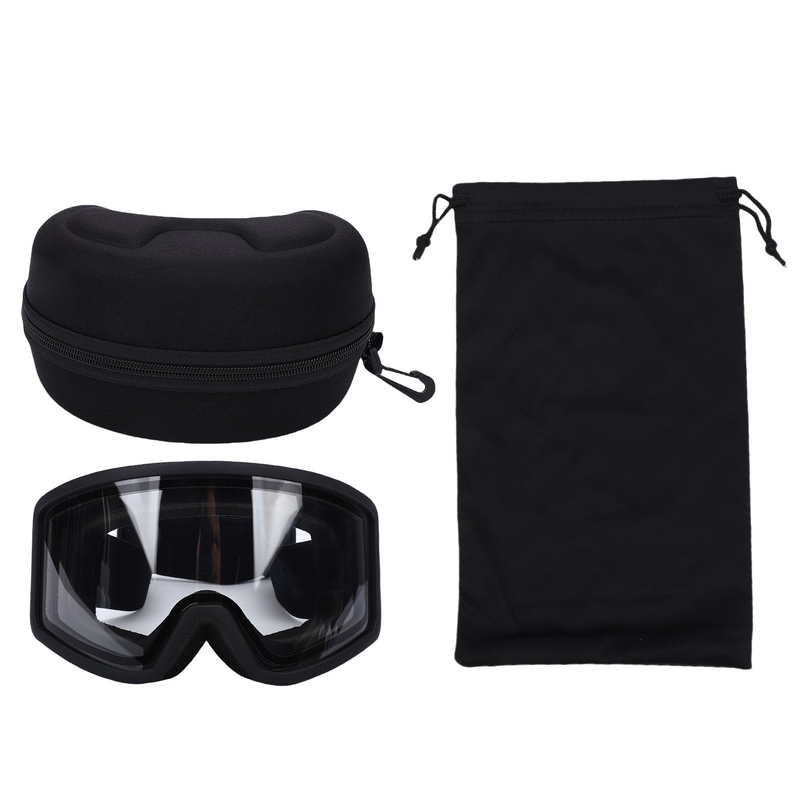 Naroote Masques de Ski, Masques de Neige Anti-Buée et Anti-UV avec Sangle Réglable et Verres Double Couche, Accessoires de Ski Anti-Rayures, pour éviter L'inconfort et les Dommages