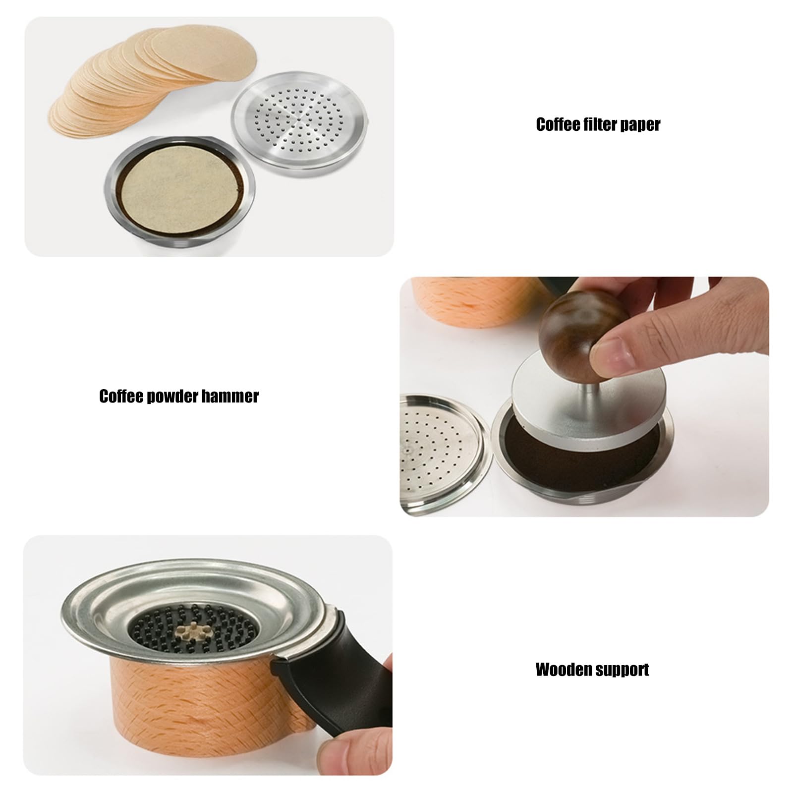 Nachfüllbarer Kaffeekorb für HD6553 / 70 HD7865 / 60 HD6592 / 60 HD7870 / 20 Espressomaschine, Kaffeefilterpapier, Edelstahlfilter