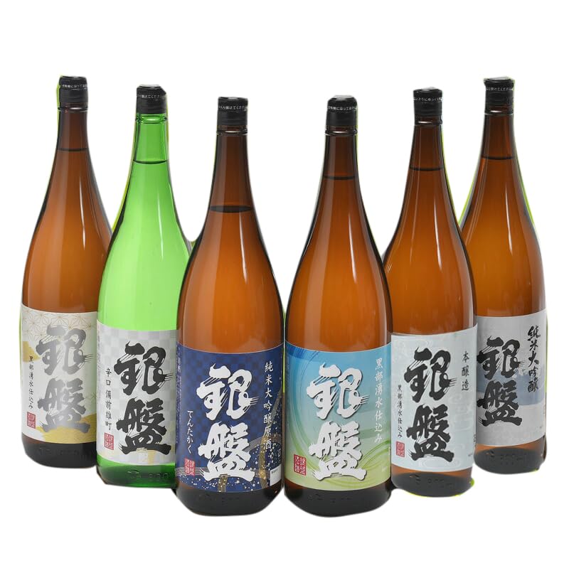 Amazon.co.jp: 銀盤酒造 日本酒 飲み尽くし 1800ml×6本セット［常温  