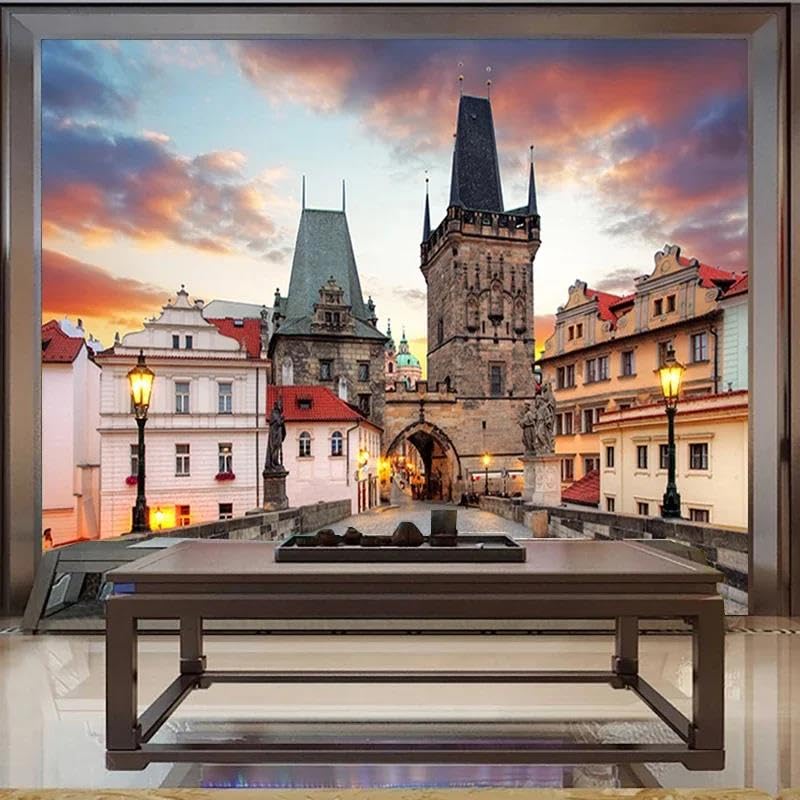 Papier peint mural de salon 3d pour agrandir une pièce sombre avec une architecture classique