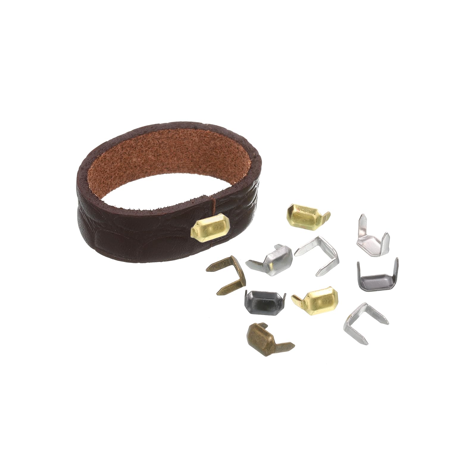 QUARKZMAN 10 Fermagli Magnetici Per Corda In Pelle - Chiusure A Fibbia Con Foro Da 8mm In Rame Nero Per Bracciali E Collane Fai Da Te