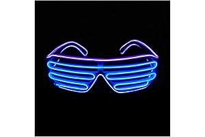 Shutter EL Wire Neon Rave Glasses