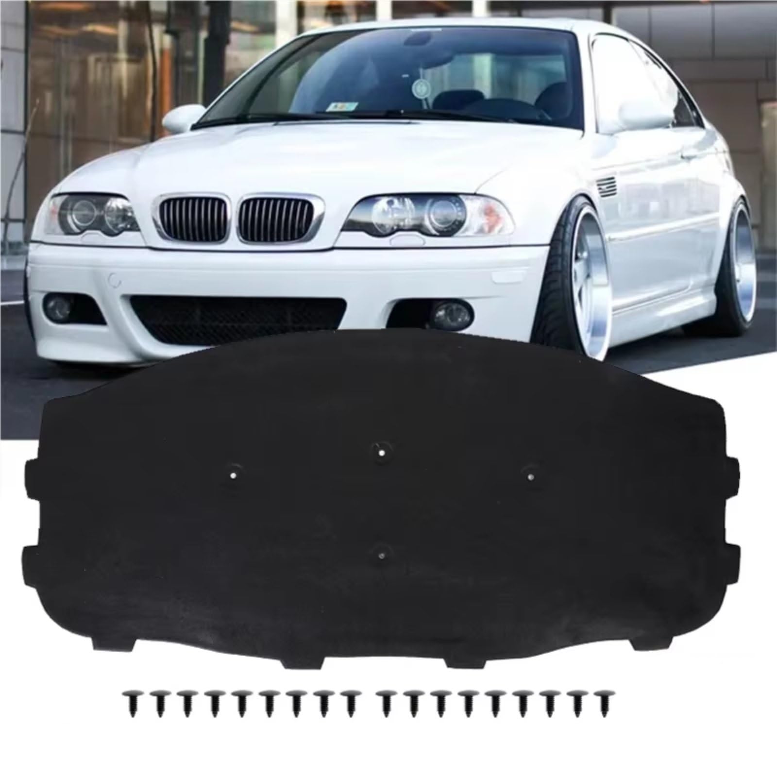 Componenti Vano Motore Auto Tappetino Insonorizzato Per Isolamento Termico Del Motore Cofano Anteriore Compatibile Con BMW Per Serie 3 Per E46 Per 320i OEM 51488193941