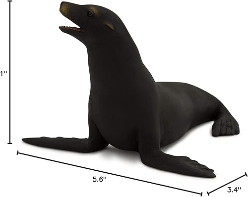 Miniatura 7 de MOJO Figura pintada a mano de la réplica internacional realista del león marino californiano