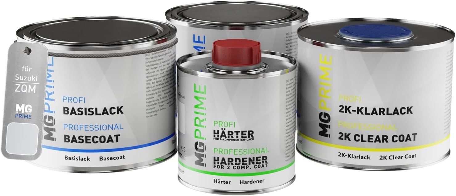 MG PRIME Car Paint Can set for Suzuki ZQM Snow White Pearl Primer base