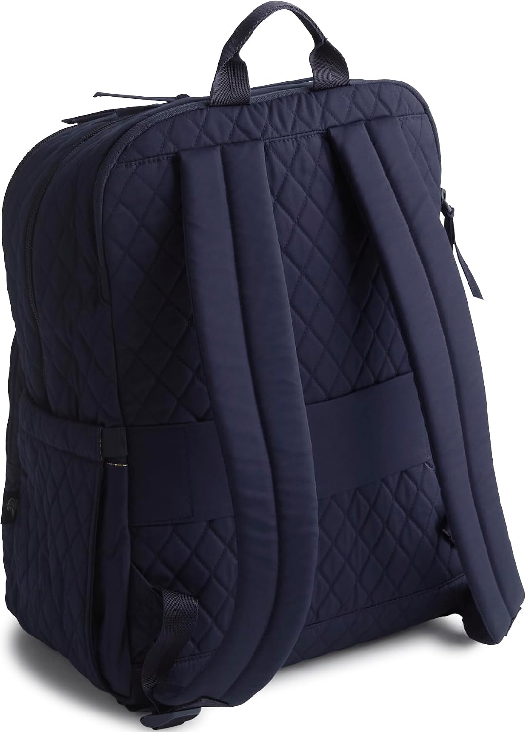 Vera Bradley Women's Premium Cotton Large Bancroft Backpack, Peacoat, One Size