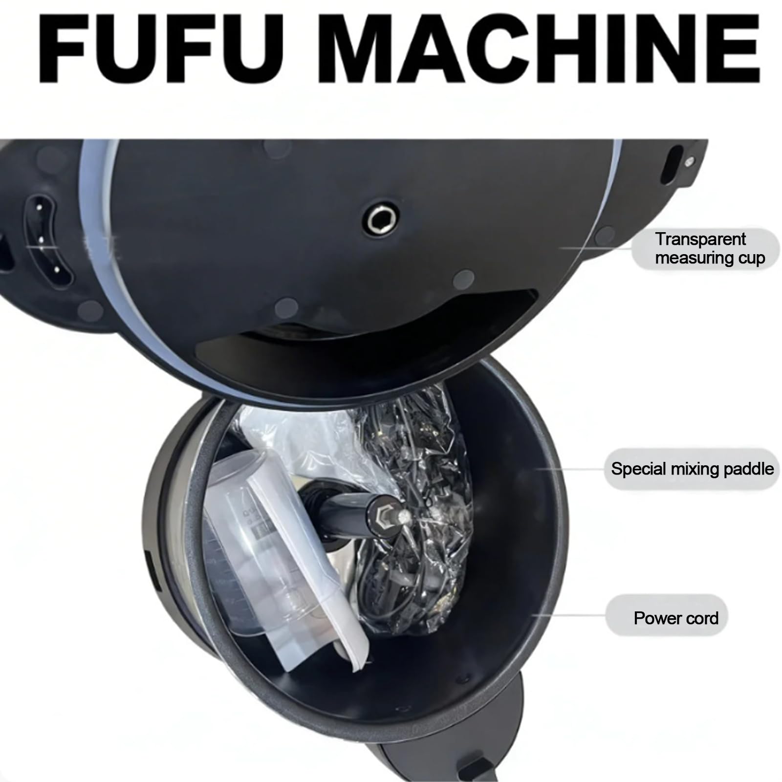 Elektryczny automatyczny robot kuchenny do jaskółek, mikser do jaskółek w stylu afrykańskim, robot kuchenny, maszyna do fufu, tłuczonego batatu, banku, semoliny, automatyczny robot