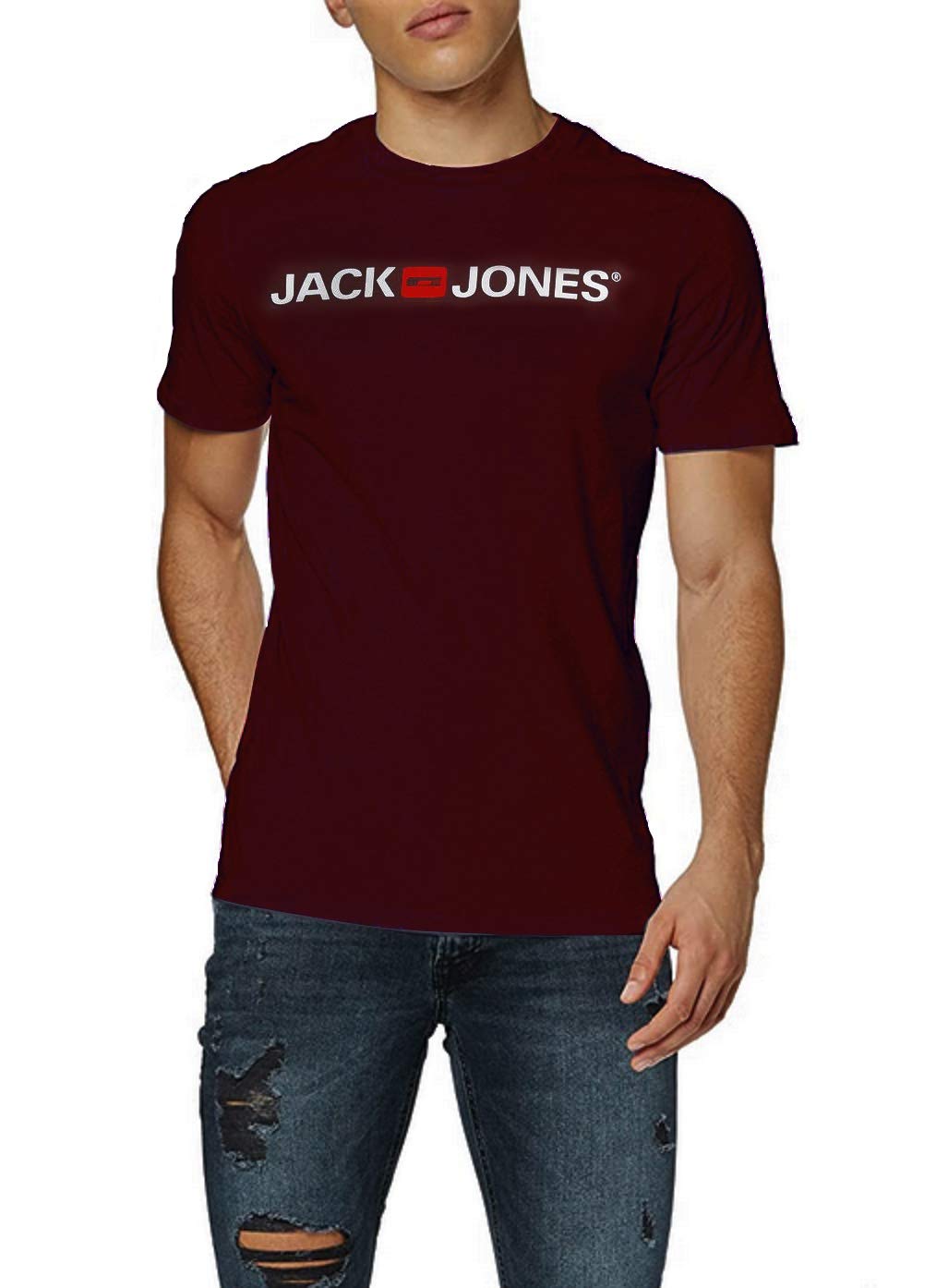 JACK & JONESMen's Jjecorp Logo Tee Ss Crew Neck Noos Ps T-Shirt