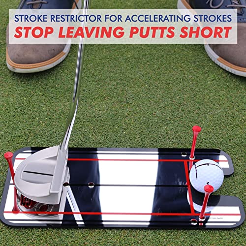 EyeLine Golf Placing Alignment Mirror, Moveable Follow Placing Coach Assist, As Seen on PGA Tour, Made in USA, Use Outdoor or on Indoor Placing mat - Image 3
