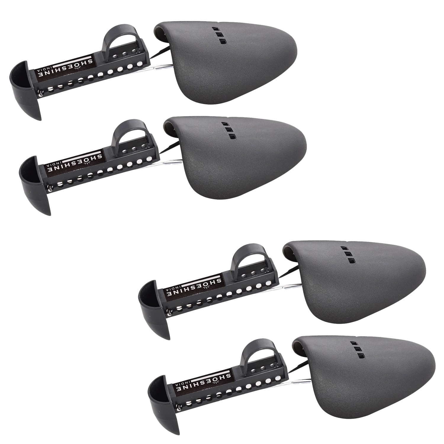SHOESHINE Men's Black Plastic Shoe Trees Shaper fits in UK size 6 to 11 Men's Shoes