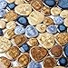 Glazed Blue Mosaic Ceramic Pebble Porcelain Tile Swimming Pool Bath Shower Wall Flooring Tile TSTGPT001 (10 Square Feet)
