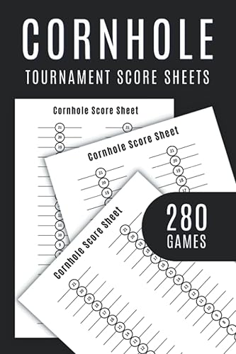 Cornhole Score Sheets: 280 Score Cards for Cornhole Game | Cornhole Scorekeeper