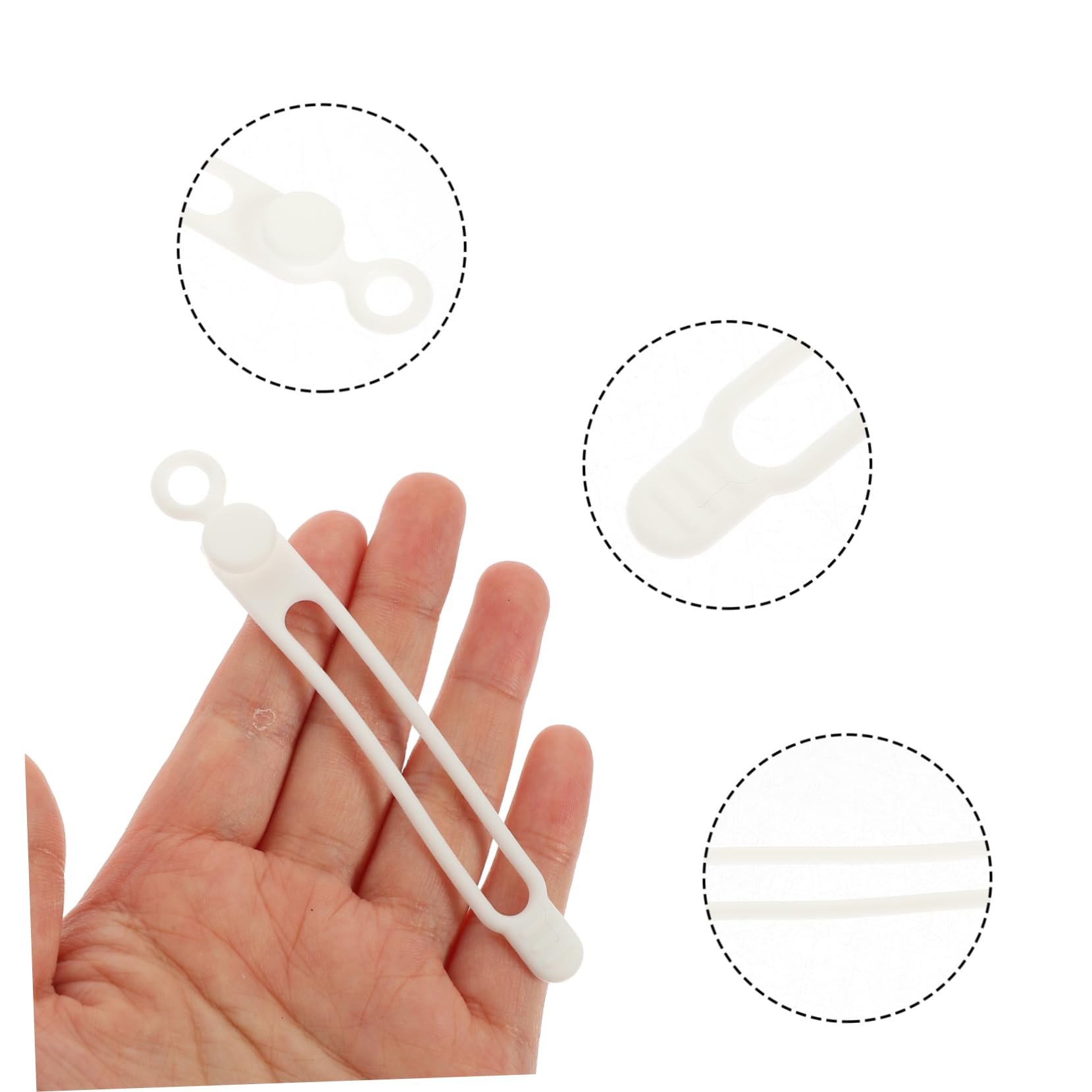 Kabelbinder, 16 stücke Draht Organizer Organisatoren und Lagerung Rack Computer Kabelbinder Halter Haken Kabel Manager(White)