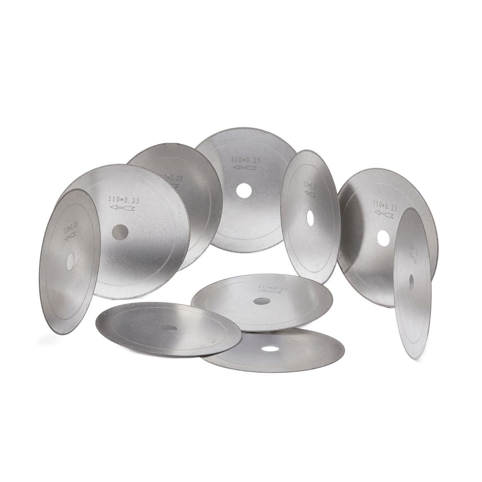 10 pezzi 110 mm 4,5 pollici in lapidario sega diamantata for bordi sottili lame for finiture strumenti for pergolato in pietra 16 mm