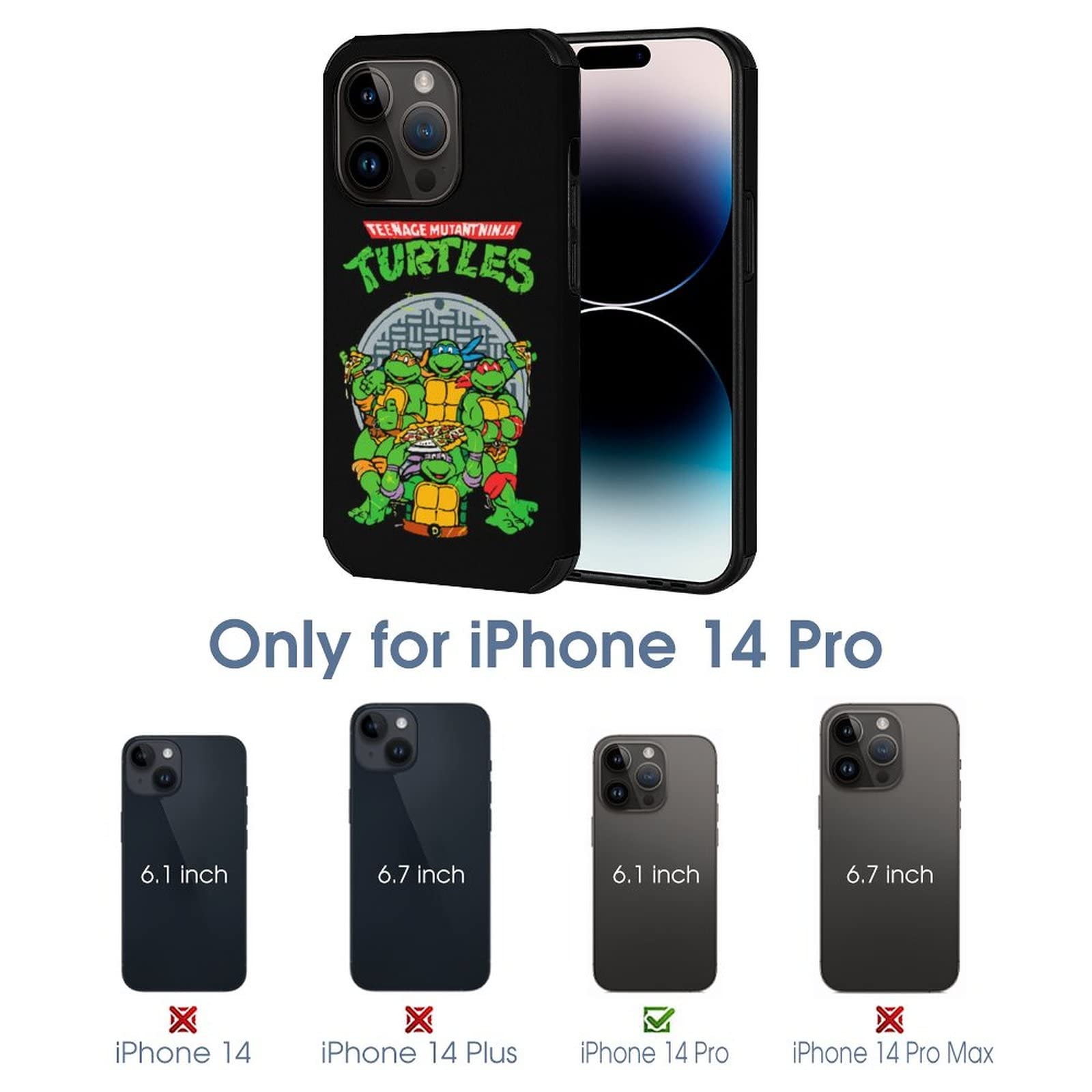 Amazon.co.jp: iPhone 14 専用 ケース Ninja Turtles タートルズ