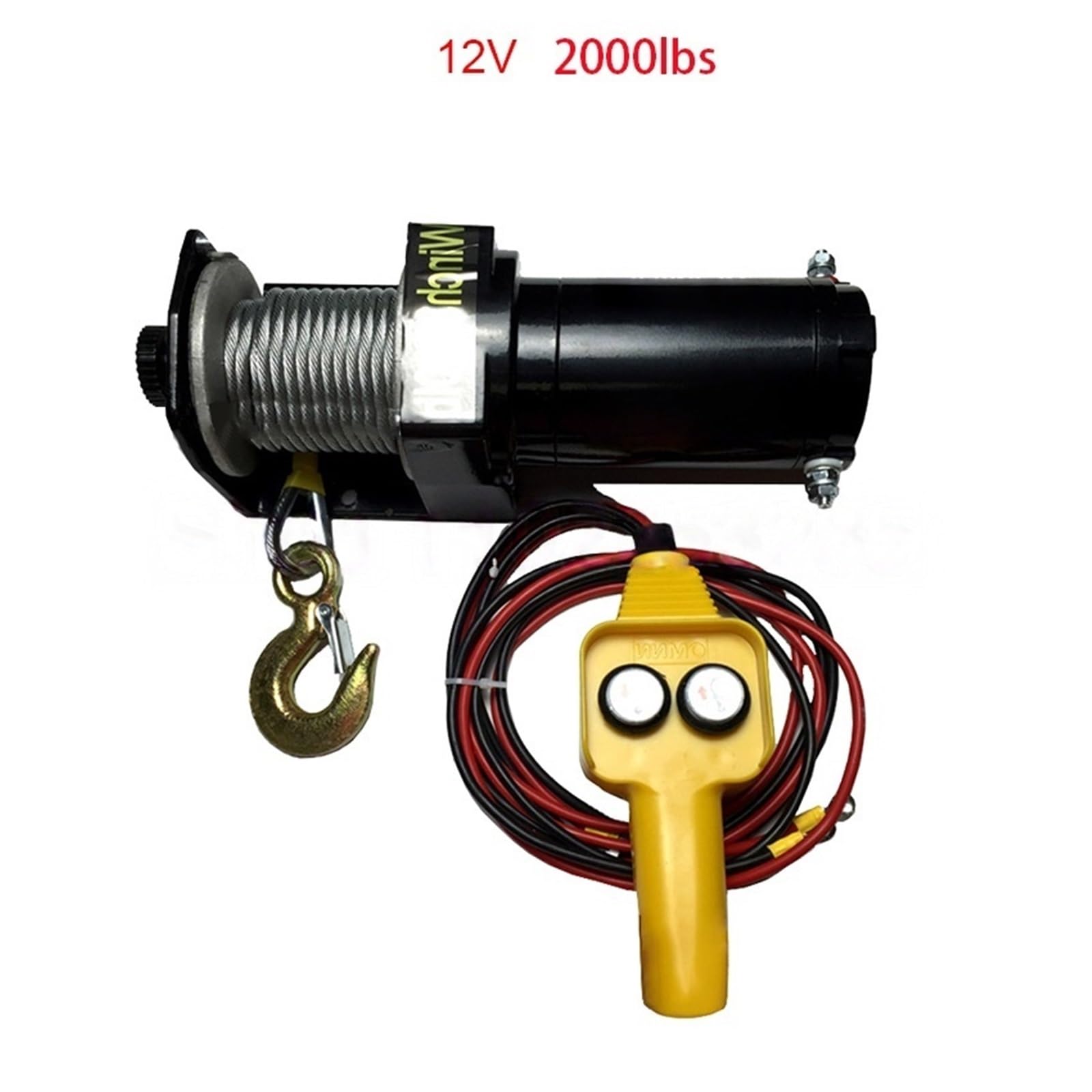 Wciągarka Elektryczna 12 V 24 V 12 V 24 V 2000 Ibs Samoratownicza Wciągarka Terenowa Do Dźwigu Samochodowego Wciągarka elektryczna(12V 2000 Ibs)