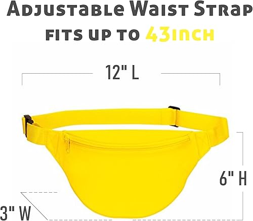 Miniatura 4 de Missmoon - Riñonera ajustable con 2 cremalleras para viajes deportes correr senderismo caminar ciclismo cintura riñonera para hombres tejidos