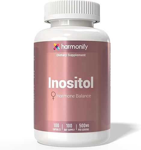 Suplemento de inositol 850072792507500mg - Apoyo para el equilibrio - 100 cápsulas  Suplemento de mio-inositol para la salud reproductiva de las