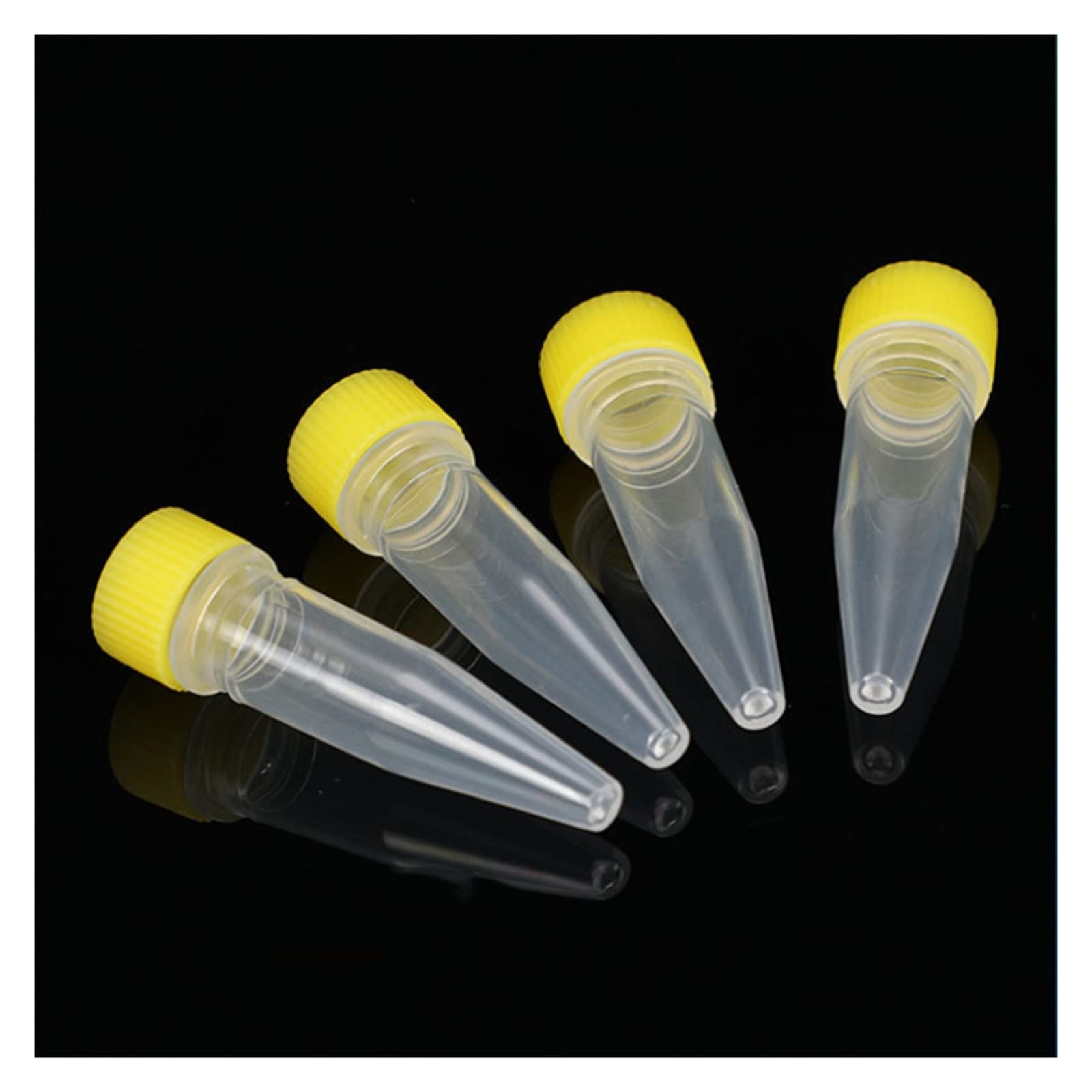 Run Ken 500 unids/lote 1,5 ml 10 × 45mm viales criogénicos de plástico tapón de rosca tubo de centrífuga de fondo afilado criovial de laboratorio con anillo de sellado