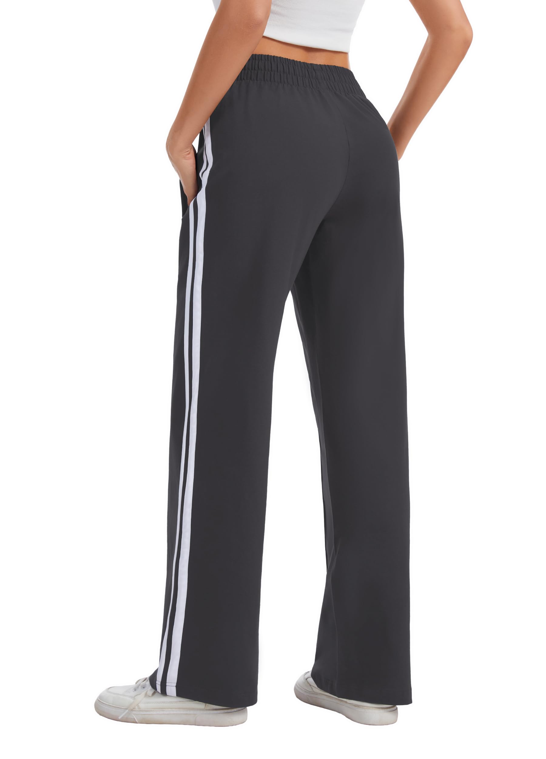 SAFORT Damen 71cm/76cm/81cm/86cm Jogginghose aus Baumwolle Sporthose weit Damen Freizeithose Sweathose Baggy mit Taschen für Alltag Causal