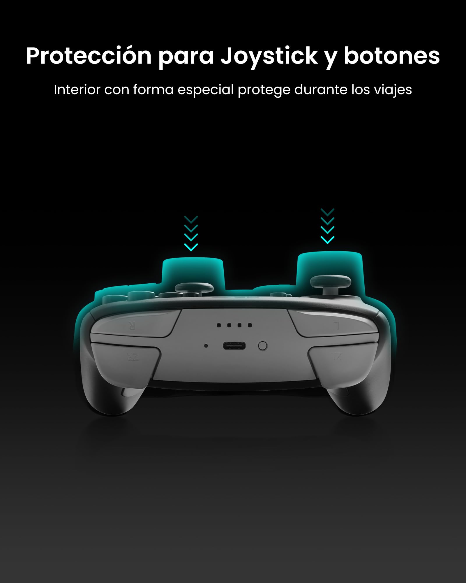 tomtoc Étui pour Manette Nintendo Switch 2 Pro Controller, Housse de Protection Rigide Mate, Coque Rigide pour Joystick, étui de Rangement Portable, Antichoc, Anti-Rayures, résistant à l’Eau