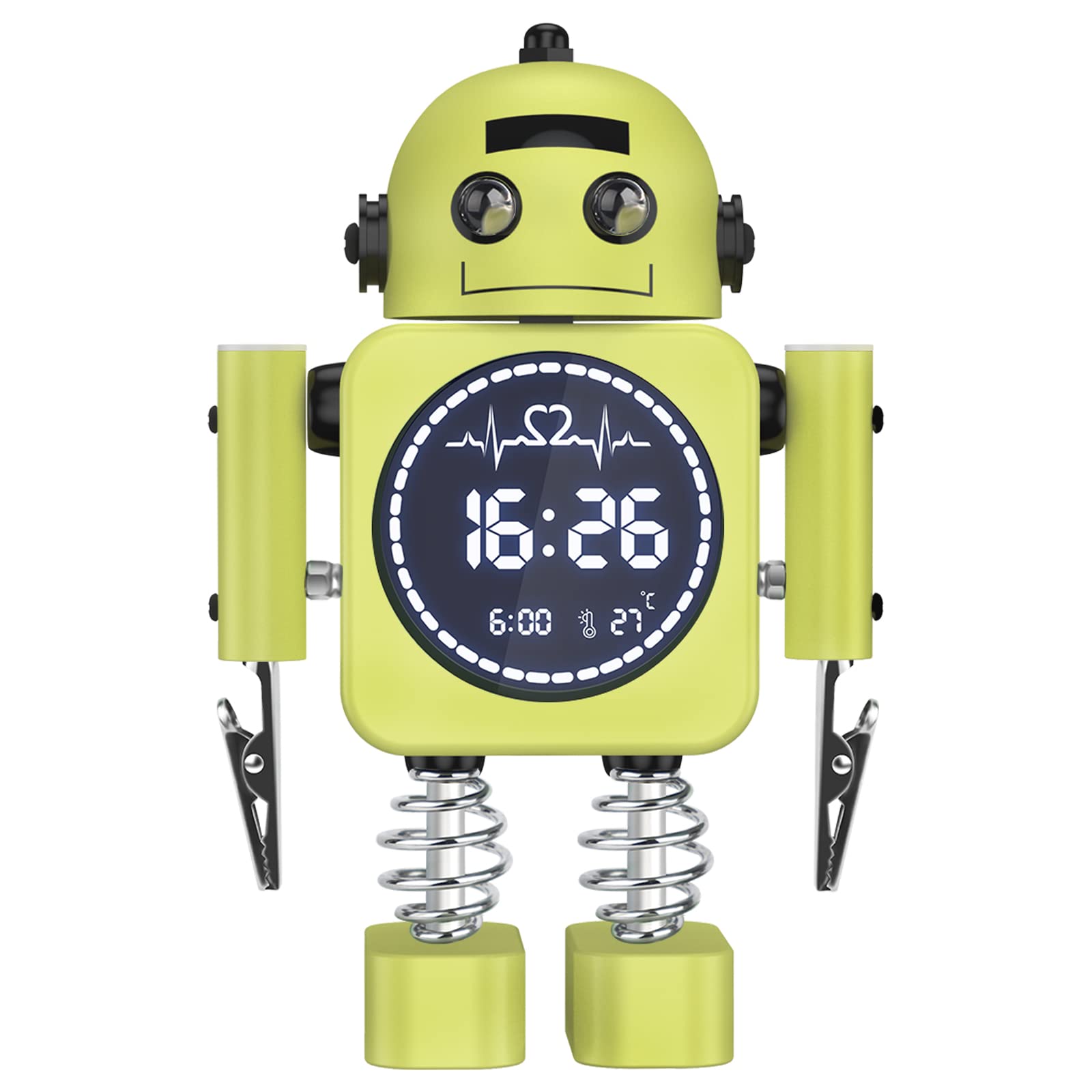 Buy Kids Alarm Clock, Robot Digital Alarm Clock for Bedroom with Snooze