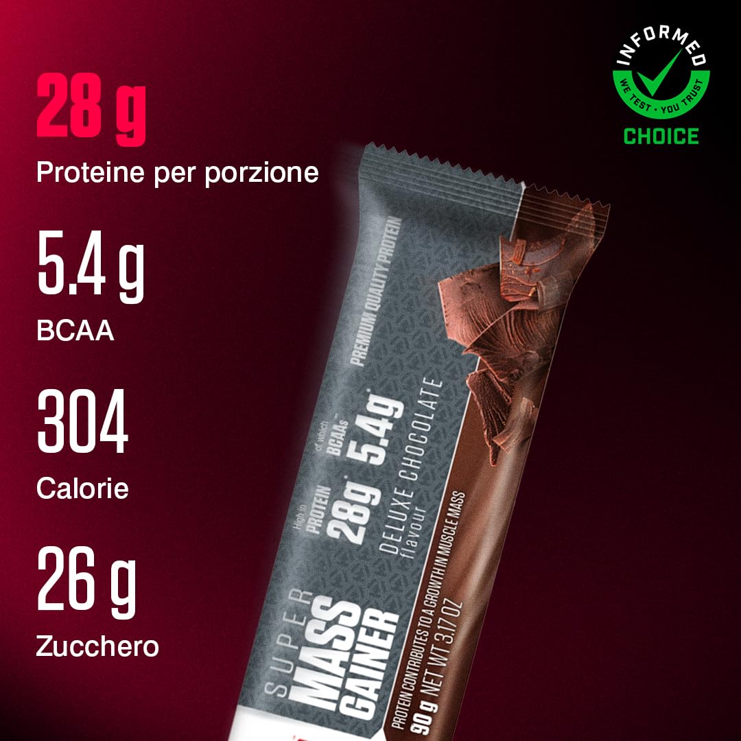 Dymatize Super Mass Gainer Bar Deluxe Chocolate - Barrita Weight-Gainer + Proteína
