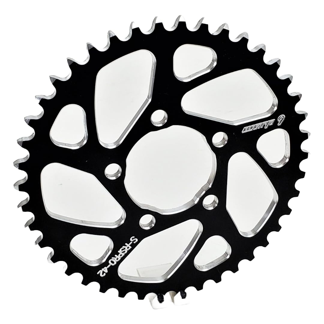 Warp 9 E-Moto Sprocket, Surron, Talaria, E-Ride Pro, 79 Bike, Many Sizes, 40, 42, 48, 50, 52, 54, 58, 60, 62. Black, Billet Aluminum. Much Better Torque.