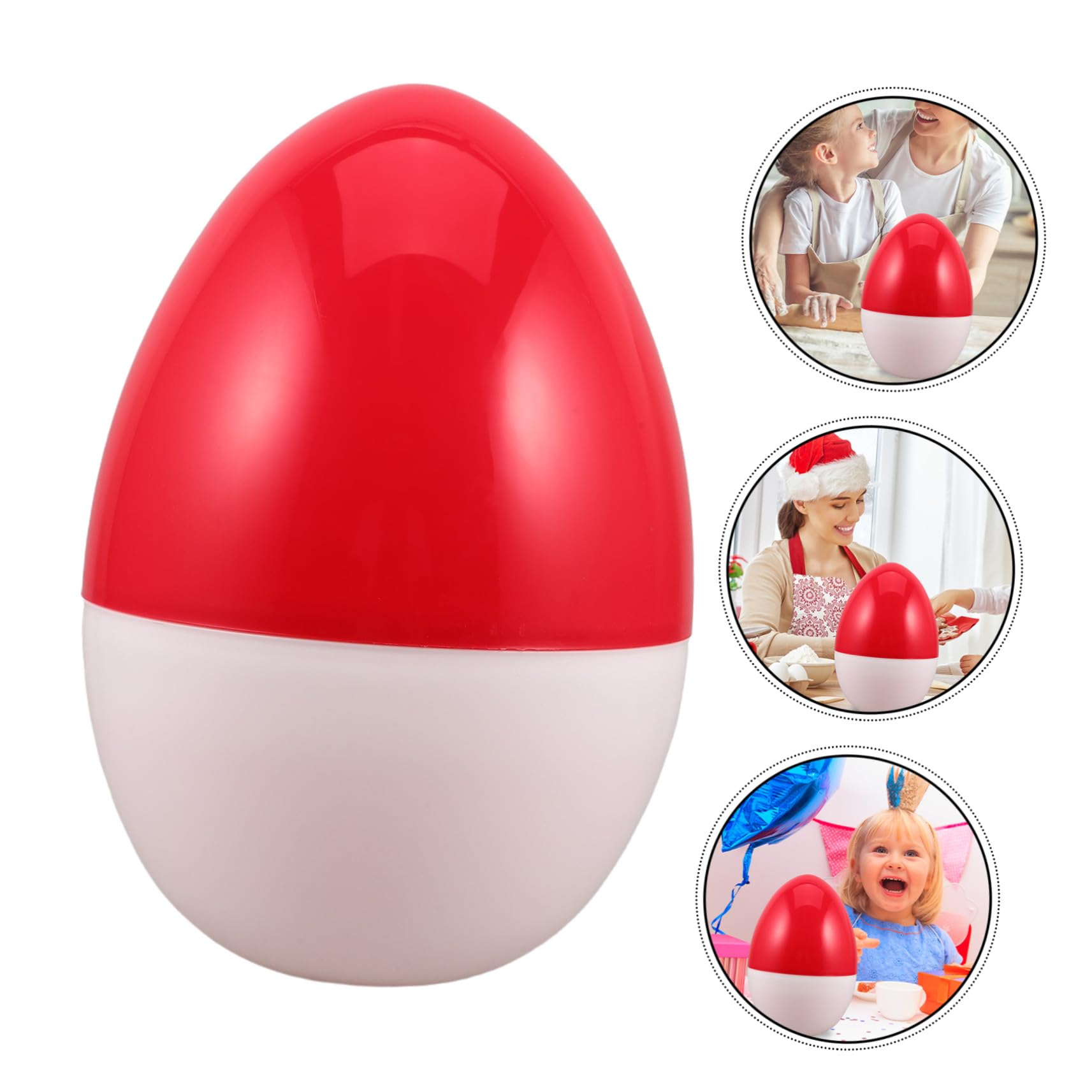 SHINEOFI Uovo di Pasqua in Riempibile Gigante Uovo Vuoto Fai da Te per Cestini e Bomboniere Pasquali Design Aperto Semplice da Riempire
