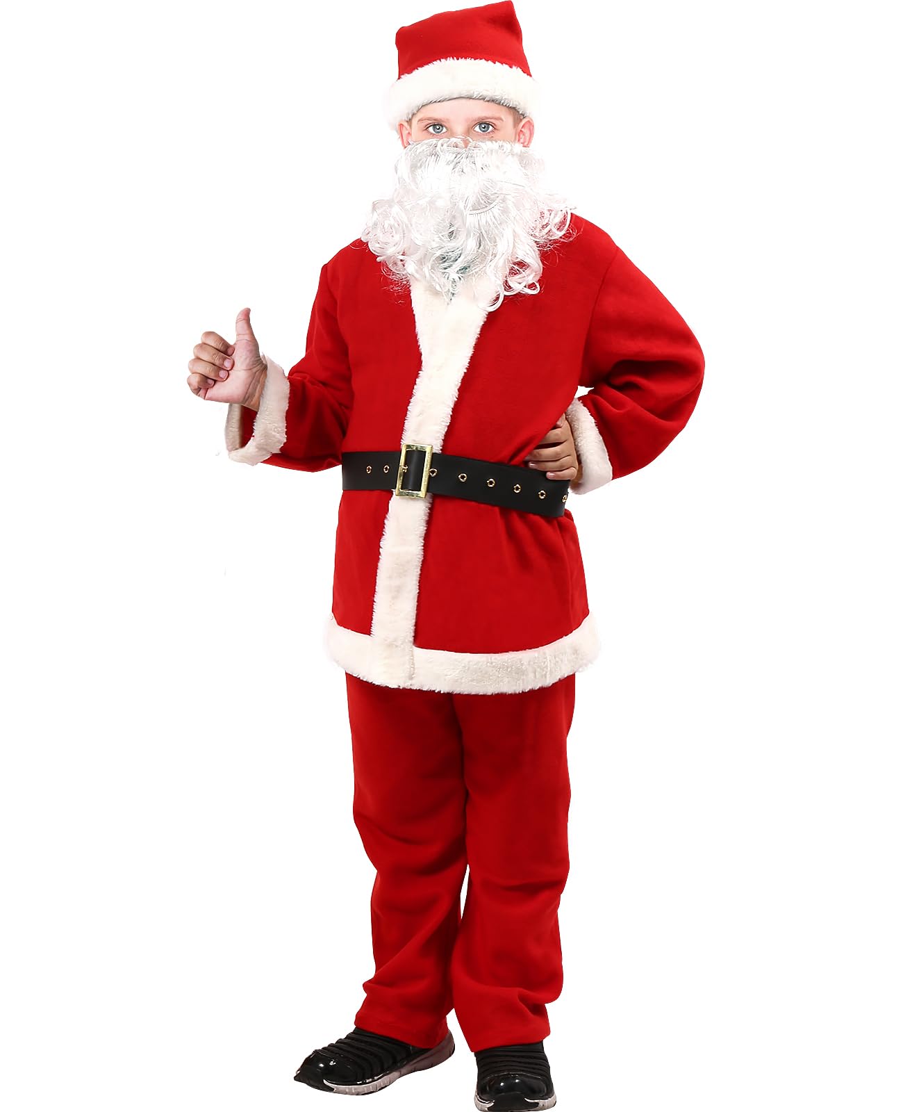 SHEJIZEKids Santa Costume Children's Santa Claus Costume for Kids Santa Suit
