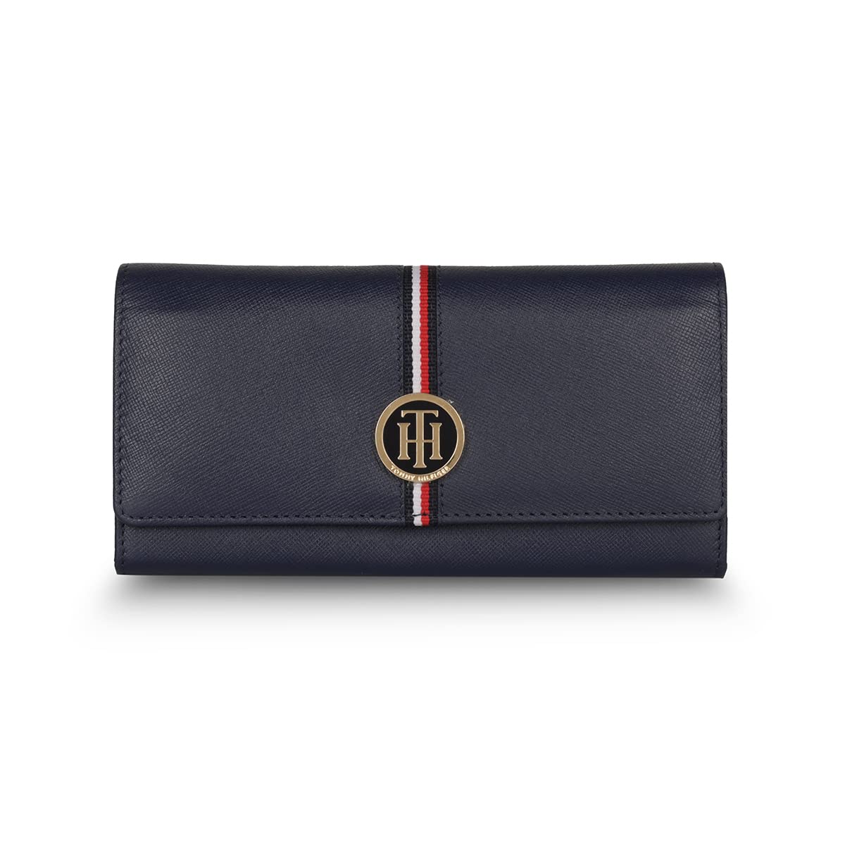 Ariel Women Leather Flap Wallet Navy-image-13