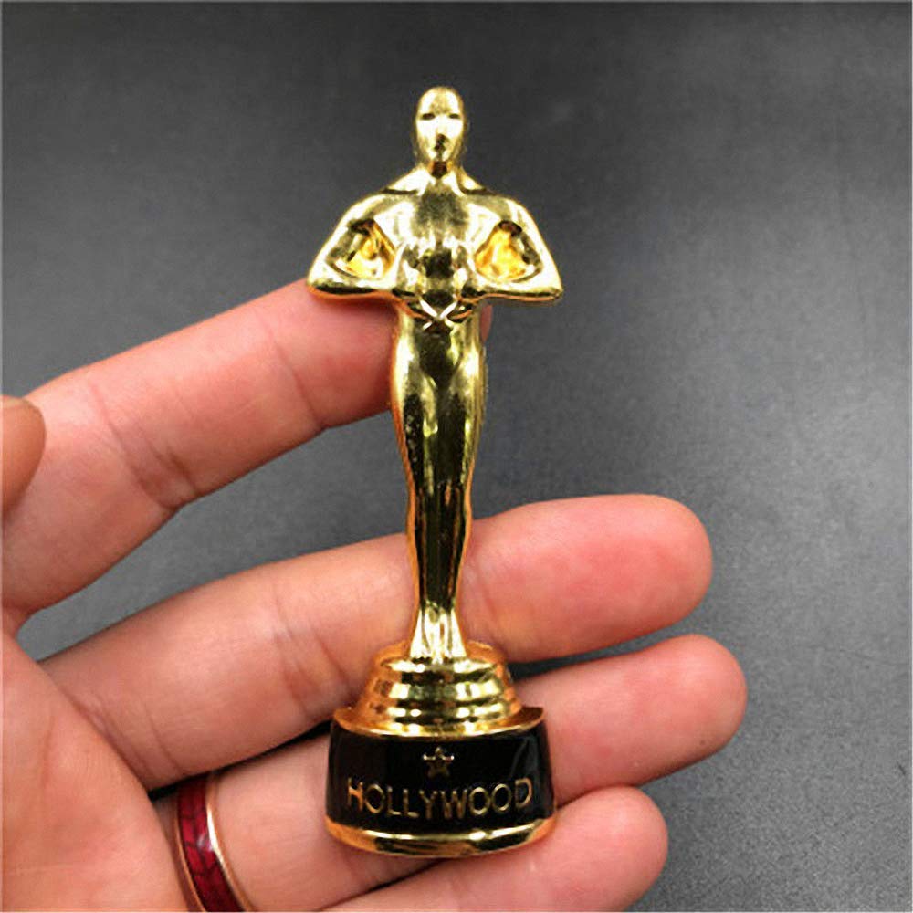 Oscar Molde de silicona para fondant Mr Oscar, estatuilla de azúcar y gumpaste molde estatua trofeo arcilla polimérica epoxi resina molde herramienta de decoración de pasteles